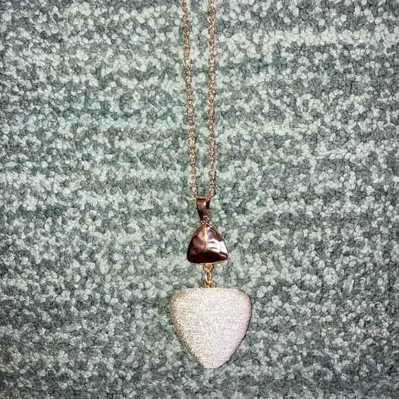 Triangular Thread Wrapped Pendant Necklace - Picture 2 of 4